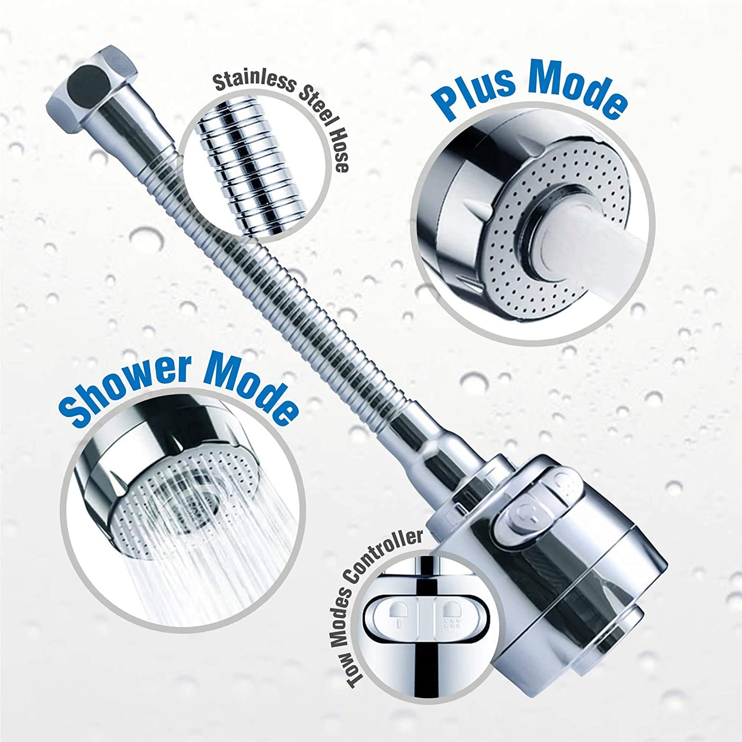 0596 Faucet Sprayer Attachment Jaywayne Kitchen Faucet Sprayer Movable Kitchen Faucet Head 360° Rotatable Anti -Splash Tap Booster Shower and Water Saving Faucet for Kitchen (1 Pc) 0596 Faucet Sprayer Attachment Jaywayne Kitchen Faucet Sprayer Movable Kitchen Faucet Head 360° Rotatable Anti -Splash Tap Booster Shower and Water Saving Faucet for Kitchen (1 Pc)